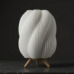 Lampe de table filaire Hexa avec lumière douce, idéale pour salon ou console en Algérie